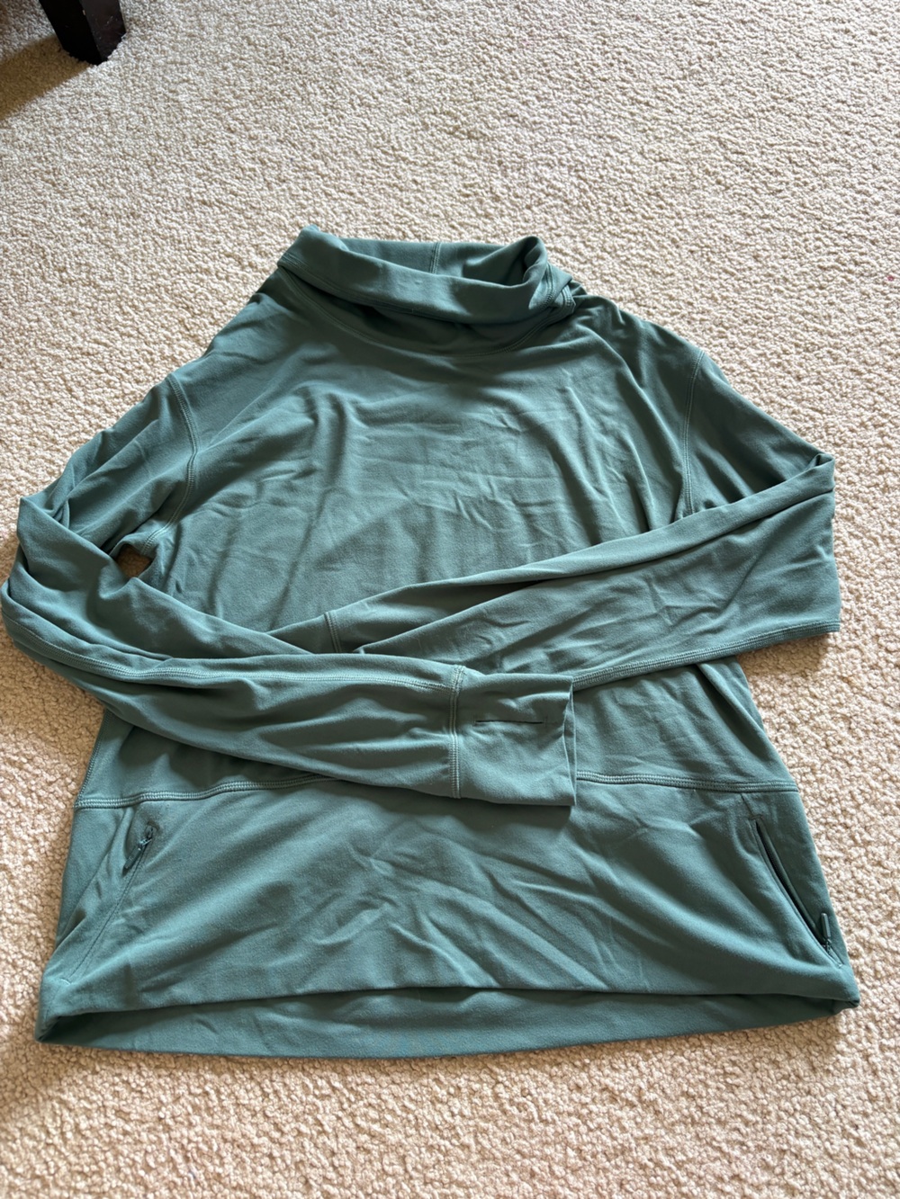 Green light mock neck turtleneck Lululemon Long-Sleeve Performance Top 6